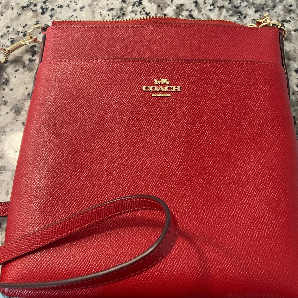 Coach Messenger Red Crossbody